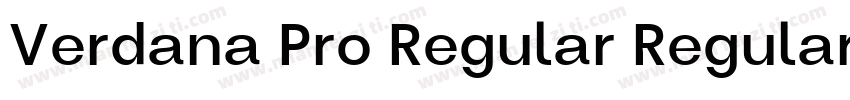 Verdana Pro Regular Regular字体转换